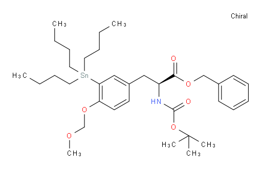 (S)-benzyl 2-((tert-butoxycarbonyl)amino)-3-(4-(methoxymethoxy)-3-(tributylstannyl)phenyl)propanoate