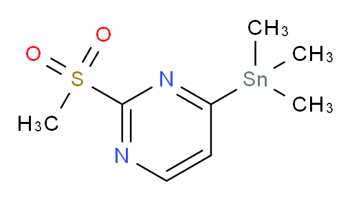 2-(methylsulfonyl)-4-(trimethylstannyl)pyrimidine