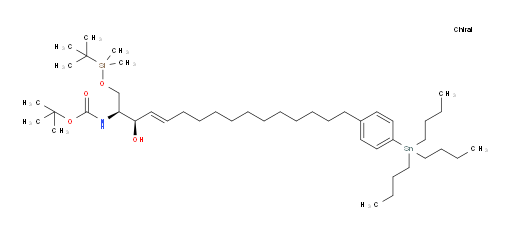 tert-butyl ((2S,3R,E)-1-((tert-butyldimethylsilyl)oxy)-3-hydroxy-16-(4-(tributylstannyl)phenyl)hexadec-4-en-2-yl)carbamate