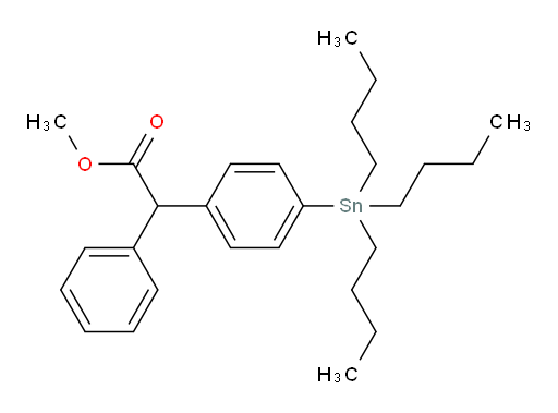 methyl 2-phenyl-2-(4-(tributylstannyl)phenyl)acetate