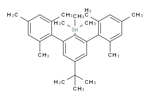 (5'-(叔丁基)-2,2'',4,4'',6,6''-六甲基-[1,1':3',1''-三联苯]-2'-基)三甲基锡烷