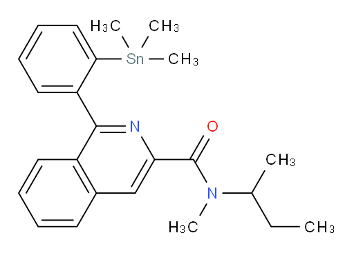 N-(sec-butyl)-N-methyl-1-(2-(trimethylstannyl)phenyl)isoquinoline-3-carboxamide