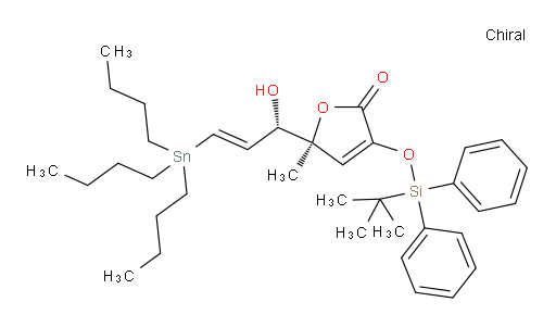 (S)-3-((tert-butyldiphenylsilyl)oxy)-5-((S,E)-1-hydroxy-3-(tributylstannyl)allyl)-5-methylfuran-2(5H)-one
