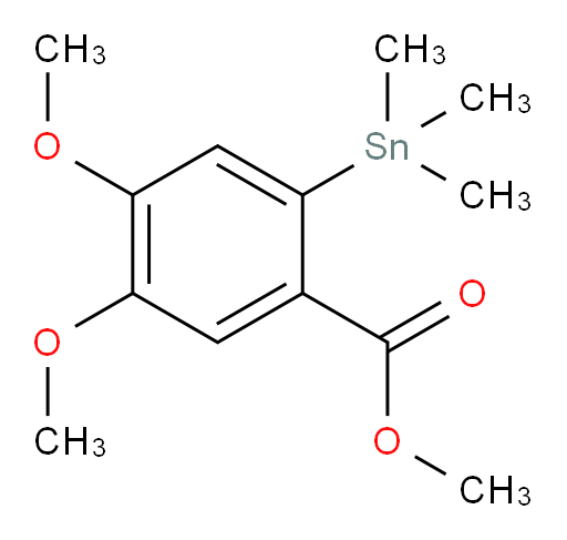methyl 4,5-dimethoxy-2-(trimethylstannyl)benzoate