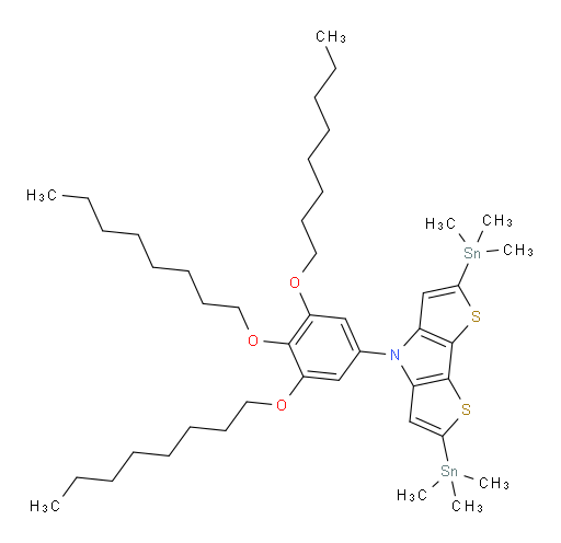 2,6-bis(trimethylstannyl)-4-(3,4,5-tris(octyloxy)phenyl)-4H-dithieno[3,2-b:2',3'-d]pyrrole