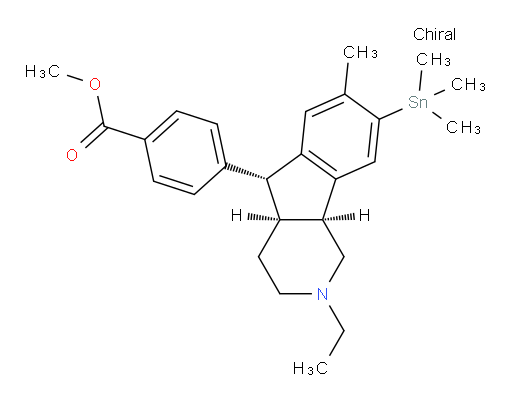 methyl 4-((4aS,5R,9bS)-2-ethyl-7-methyl-8-(trimethylstannyl)-2,3,4,4a,5,9b-hexahydro-1H-indeno[1,2-c]pyridin-5-yl)benzoate