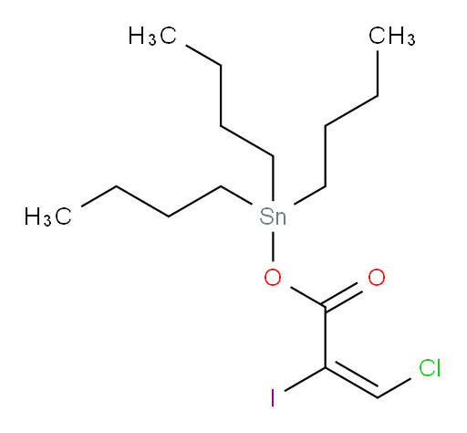 (E)-tributylstannyl 3-chloro-2-iodoacrylate