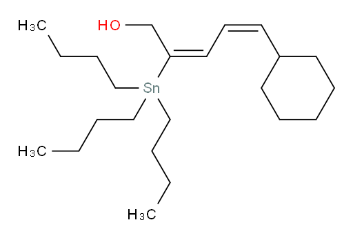 (2E,4Z)-5-cyclohexyl-2-(tributylstannyl)penta-2,4-dien-1-ol