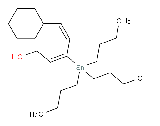 (2E,4Z)-5-cyclohexyl-3-(tributylstannyl)penta-2,4-dien-1-ol