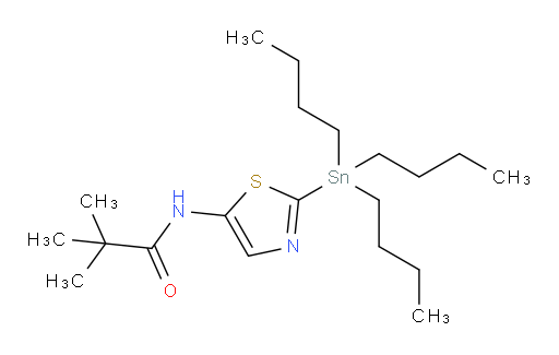 N-(2-(tributylstannyl)thiazol-5-yl)pivalamide