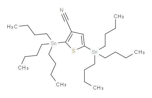 2,5-bis(tributylstannyl)thiophene-3-carbonitrile