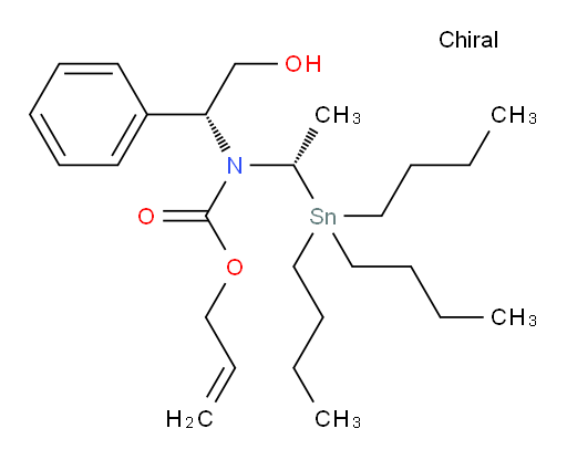 allyl ((R)-2-hydroxy-1-phenylethyl)((S)-1-(tributylstannyl)ethyl)carbamate