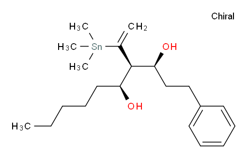 (3S,4R,5S)-1-phenyl-4-(1-(trimethylstannyl)vinyl)decane-3,5-diol