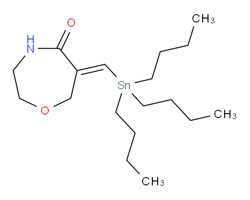 (E)-6-((tributylstannyl)methylene)-1,4-oxazepan-5-one