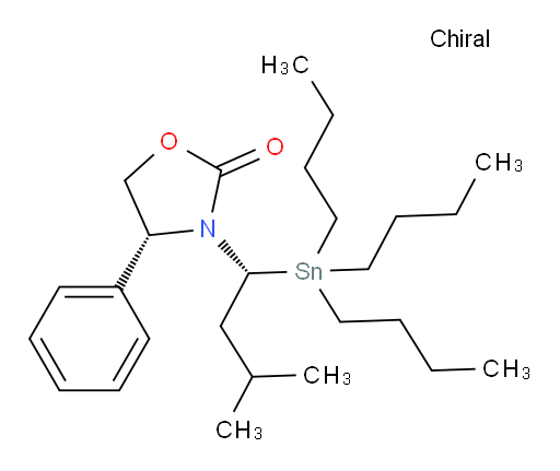 (R)-3-((R)-3-methyl-1-(tributylstannyl)butyl)-4-phenyloxazolidin-2-one