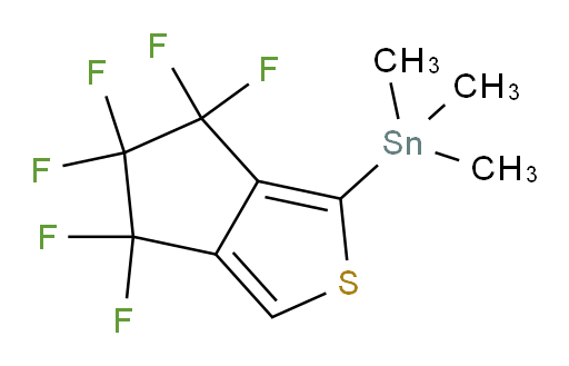 (4,4,5,5,6,6-hexafluoro-5,6-dihydro-4H-cyclopenta[c]thiophen-1-yl)trimethylstannane