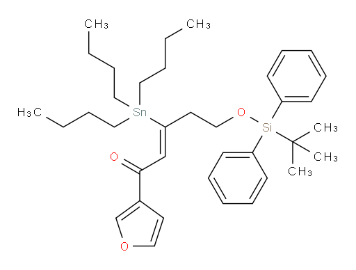(Z)-5-((tert-butyldiphenylsilyl)oxy)-1-(furan-3-yl)-3-(tributylstannyl)pent-2-en-1-one