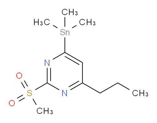 2-(methylsulfonyl)-4-propyl-6-(trimethylstannyl)pyrimidine