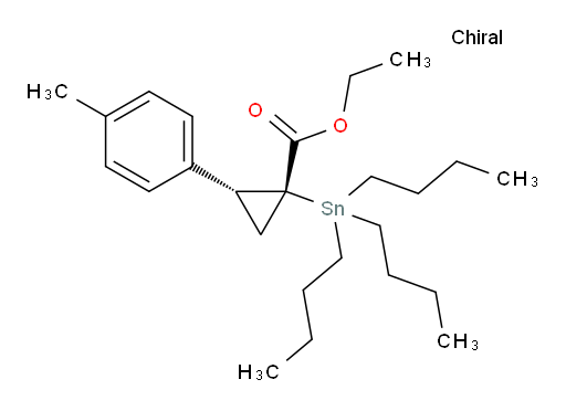 (1R,2R)-ethyl 2-(p-tolyl)-1-(tributylstannyl)cyclopropanecarboxylate