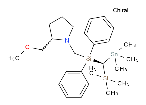 (S)-1-((diphenyl((S)-(trimethylsilyl)(trimethylstannyl)methyl)silyl)methyl)-2-(methoxymethyl)pyrrolidine