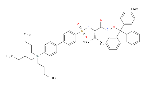 (S)-3-methyl-2-(4'-(tributylstannyl)-[1,1'-biphenyl]-4-ylsulfonamido)-N-(trityloxy)butanamide