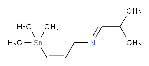 (2Z,NE)-N-(2-methylpropylidene)-3-(trimethylstannyl)prop-2-en-1-amine