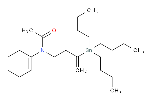N-(cyclohex-1-en-1-yl)-N-(3-(tributylstannyl)but-3-en-1-yl)acetamide
