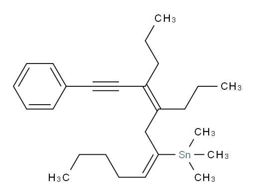 trimethyl((5E,8Z)-9-(phenylethynyl)-8-propyldodeca-5,8-dien-6-yl)stannane