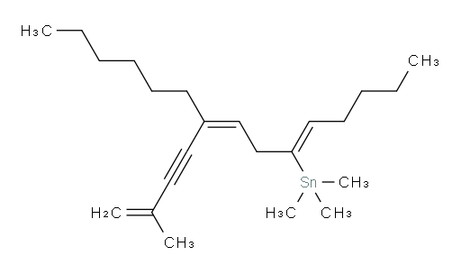 trimethyl((5Z,8Z)-9-(3-methylbut-3-en-1-yn-1-yl)pentadeca-5,8-dien-6-yl)stannane