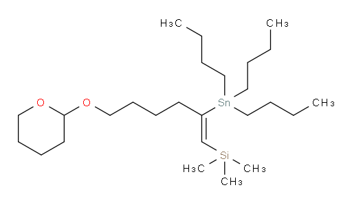 (Z)-trimethyl(6-((tetrahydro-2H-pyran-2-yl)oxy)-2-(tributylstannyl)hex-1-en-1-yl)silane