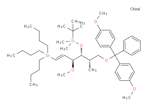 (((2S,3R,4S,E)-1-(bis(4-methoxyphenyl)(phenyl)methoxy)-4-methoxy-2-methyl-6-(tributylstannyl)hex-5-en-3-yl)oxy)(tert-butyl)dimethylsilane