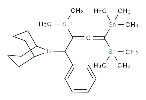 (1-(9-bora双环[3.3.1]壬-9-基)-1-苯基-4,4-双(三甲基锡基)丁-2,3-二烯-2-基)二甲基硅烷