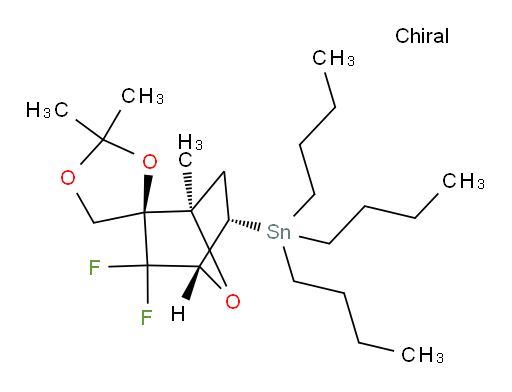 三丁基((1R,2S,4R,5S)-3,3-二氟-1,2',2'-三甲基-7-氧杂螺[双环[2.2.1]庚烷-2,4'-[1,3]二氧杂环戊烯an]-5-基)锡烷
