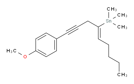 (Z)-(1-(4-甲氧基苯基)壬-4-烯-1-炔-4-基)三甲基锡烷
