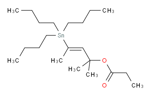 (E)-2-甲基-4-(三丁基锡基)戊-3-烯-2-基 丙酸酯