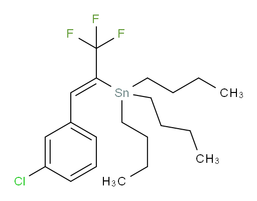 (Z)-三丁基(1-(3-氯苯基)-3,3,3-三氟丙-1-烯-2-基)锡烷