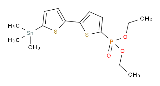 二乙基 (5'-(三甲基锡基)-[2,2'-联噻吩]-5-基)磷酸酯
