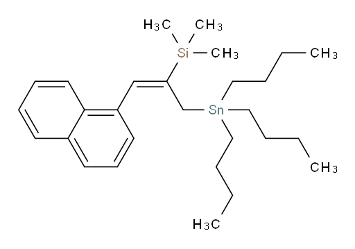 (E)-三甲基(1-(萘-1-基)-3-(三丁基锡基)丙-1-烯-2-基)硅烷