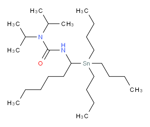1,1-二异丙基-3-(1-(三丁基锡基)己基)脲
