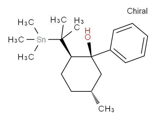 (1S,2R,5R)-5-甲基-1-苯基-2-(2-(三甲基锡基)丙-2-基)环己醇