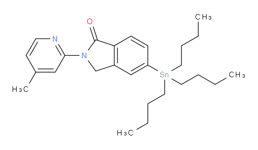 2-(4-甲基吡啶-2-基)-5-(三丁基锡基)异吲哚啉-1-酮