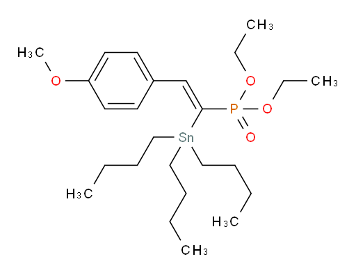 (Z)-二乙基 (2-(4-甲氧基苯基)-1-(三丁基锡基)乙烯基)磷酸酯