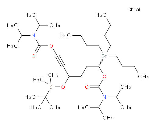 (6S)-3-((叔丁基二甲基sil氧基))-6-(三丁基锡基)己-1-炔e-1,6-二基 双(二异丙基氨基甲酸酯)