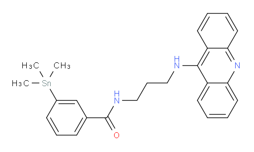 N-(3-(吖啶-9-基氨基)丙基)-3-(三甲基锡基)苯甲酰胺