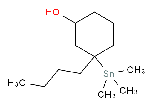 3-butyl-3-(trimethylstannyl)cyclohex-1-enol