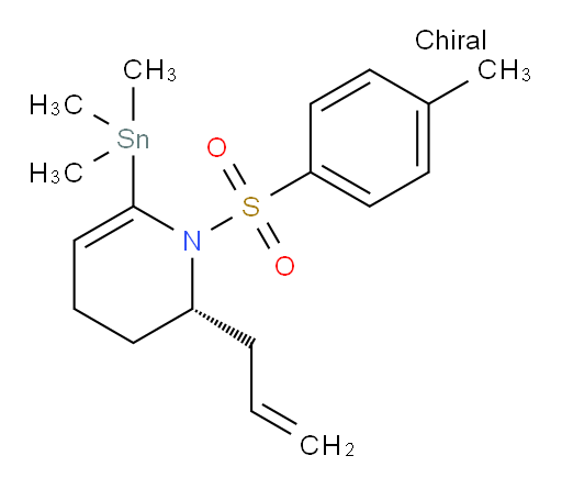 (S)-2-allyl-1-tosyl-6-(trimethylstannyl)-1,2,3,4-tetrahydropyridine
