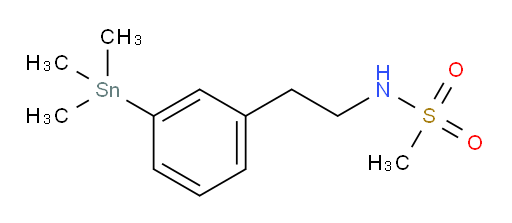 N-(3-(trimethylstannyl)phenethyl)methanesulfonamide