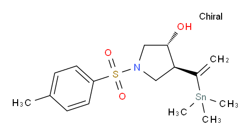 (3R,4S)-1-tosyl-4-(1-(trimethylstannyl)vinyl)pyrrolidin-3-ol