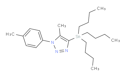 5-methyl-1-(p-tolyl)-4-(tributylstannyl)-1H-1,2,3-triazole