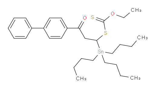 S-(3-([1,1'-联苯]-4-基)-3-氧代-1-(三丁基锡基)丙基) O-乙基 二硫代甲酸酯